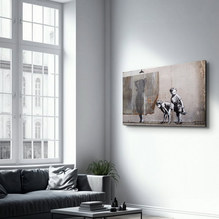 Wallity Pintura Decorativa de Vidrio Templado Multicolor 46 x 72 cm